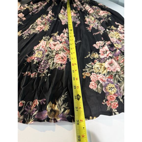 Vtg Compognie Internationale Express Floral Fairy Cottagecore Maxi Skirt M - Picture 6 of 9